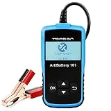 Car Battery Tester - 12v Car Auto Battery Load Tester on Cranking System and Charging System Scan Tool, TT Topdon AB101 100-2000 CCA Battery Tester Automotive for Cars/SUVs/Light Trucks