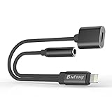 iPhone 7 / 7 Plus Adapter, iPhone 7 Accessories 2 in 1 Lightning Adapter Cable Charge and Headphone Splitter (black)