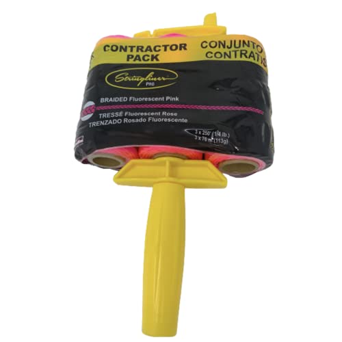 US Tape Company US Tape 45162 Stringliner® PRO Fl. Pink Braid CTR PCK - 750' Masons Twine w/Reel at Amazon