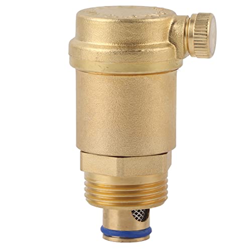 Akozon Air Release Valve, DN20 G3/4 Brass Automatic Air Vent Valve for Solar Water Heater Pressure Relief