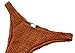 Mumentfienlis Women's Two Piece Solid Color Bikini Swimsuit Size M Brown