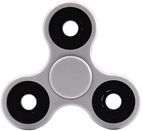 WOAFLY Fidget Spinner EDC ADHD Focus Toy Ultra Durable High Speed Si3N4 Hybrid Ceramic Bearing 1-3 Min Spins , Non-3D Printed(White)