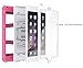 MoKo iPad Mini 3 / 2 / 1 Case, Silicone + White Hard Polycarbonate Protector with Foldable Stand Cover Case for Mini 3, Mini 2 and Mini (2012 1st gen), MAGENTA (Will not fit iPad Mini 4)
