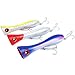 Dr.Fish Topwater Popper Saltwater Fishing Lures, 8 Inches GT Popper VMC Treble Hooks Surf Fishing Lures for Striper Tuna Barracuda Mackerel Snapper Bluefish Pencil Plugs Offshore