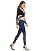 ROMWE Women's Long sleeve Deep V Neck Wrap Crop Top