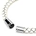 HG-X 20 Sets Stainless Steel Leather Cord End Cap/Magnetic Clasp with Locking Mechanism (Fit 3MM Cord)