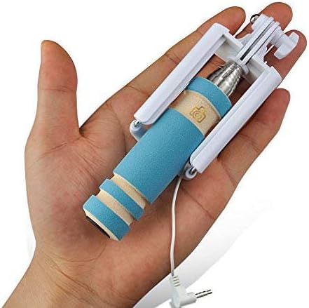 VOSAVO Mini Selfie Stick for All Smartphones Android Windows Samsung Micromax Xiaomi iPhones with Aux Cable