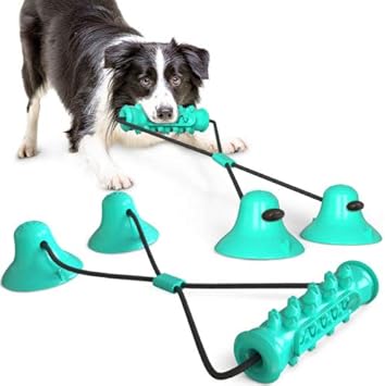 Amazon 犬 おもちゃ 噛む ペットおもちゃ 犬 ガム 玩具 犬 はみがき 歯磨き 吸盤式 噛むおもちゃ 犬遊び用 ボール 知育玩具 訓練玩具 運動不足解消 歯ぎ清潔 安全 丈夫 耐久性 天然ゴム 除去 ペット口腔の清潔用品 耐噛み耐咀嚼 無毒ゴムブラシ 犬歯磨き用品おもちゃ