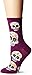 Socksmith Big Muertos Skull Royal Purple One Size