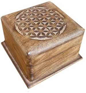Caja mágica de Madera, Magic Box 10 x 10 x 6,5 cm, Caja secreta: Amazon.es: Hogar