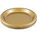 JAM PAPER Round Plastic Party Plates - Small - 7 inch - Gold - 20/Pack