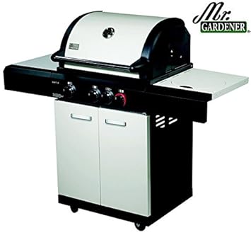 barbecue 4 bruleurs + 1 rechaud lateral kansas