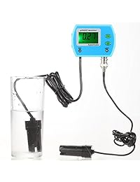 KKmoon - Mini comprobador de calidad del agua profesional 2 en 1 multiparámetro monitor de calidad del agua en línea pH EC medidor de acidez, dispositivo de análisis de calidad del agua