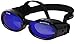 Doggles Ils Small Metallic Black Frame and Blue Lens