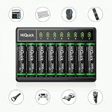 HiQuick 8 x AA Rechargeable Batteries with Charger Type-C 8 slots 2800mAh view 8