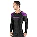 Elite Sports New Item Full Long Sleeve Compression, Mma, Bjj, No Gi, Cross Training Rash Guard, Small, Purple