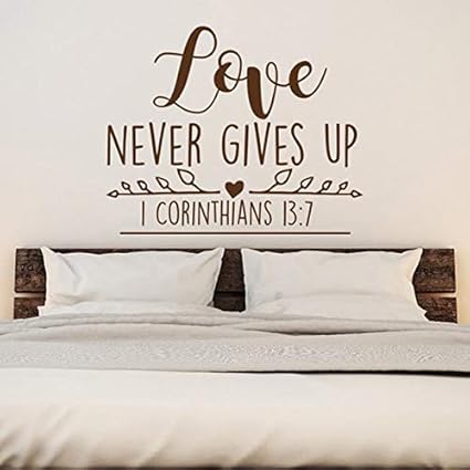El Amor Nunca Te Rindas Pegatinas De Pared Cristianas Pegatinas De