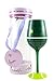 Top Shelf Tennis Wine Glass, 15oz, Green
