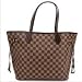 Designer Inspired White Canvas Damier Azur Neverfull Handbag and Clutchbag