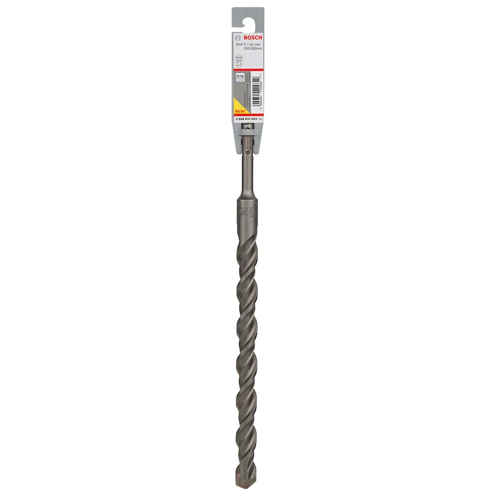 Bosch 2608831053 "SDS Plus-3" Hammer Drill Bit, 0 V, Grey, 20 x 250 x 300 mm