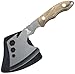 Elk Ridge - Outdoors Full Tang Axe - 10.5-in Overall, 4-in Black Stainless Steel Axe with Wood Handle Scales, Nylon Sheath - Hunting, Camping, Outdoors - ER-199