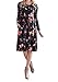Mafulus Womens Floral Casual Dresses Long Sleeve Crew Neck Swing Midi Dress with Pockets