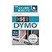 DYMO High-Performance Permanent Self-Adhesive D1 Polyester Tape for Label Makers, 1/2-inch, White Print on Black, 23-foot Cartridge, (45021), DYMO Authentic primary