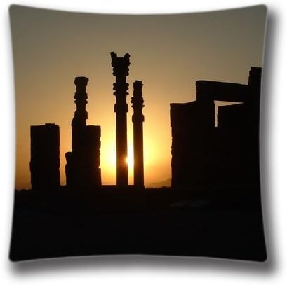 Chair Pillow case Sunset in Perspolis Shiraz Iran Pillowcase Home Decor Decorative Pillows Covers 45 Cm 18X18 inches"