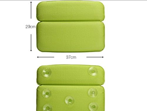 KCASA KC-BP060 SPA Soft Pillows Bathtub Head Rest Suction Cup Waterproof Bathroom Bath Pillows (Green)