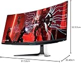 Alienware 34" WQHD 175Hz 0.1ms G-SYNC Gaming Monitor Height Swivel Tilt view 2