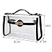 Yocatech Clear Crossbody Messenger Shoulder Bag Purse for Women Adjustable Strap, NFL Stadium Approved