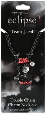 Twilight "Eclipse" Double Chain Charm Necklace (Team Jacob)