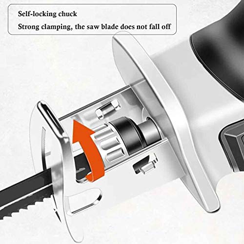 LYYAN Elektrische Kettensäge, wiederaufladbare Lithiumbatterie Säbelsäge Säbelsäge Kleine elektrische Mini-Säge zum… – Bild 8