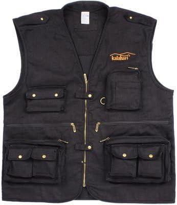 Kalahari Photographer's Jacket Canvas Size L Black