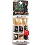 Impress Press-on Manicure Halloween Edition Medium Length, Square Shape Nails - Rouge