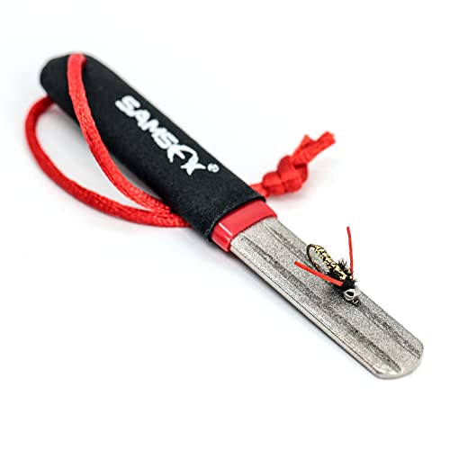 SAMSFX Fishing Hook Sharpener Hook File Portable Grinding Tool with