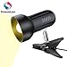Sun-Rising Rong&LAN Desk lamp,360° Rotation Clip on Lamp Portable Book Reading Light,Clamp on Desk/Table/Bunk Bed/Cupboard Home Lighting, (Seven Colors for Your Choice) Black