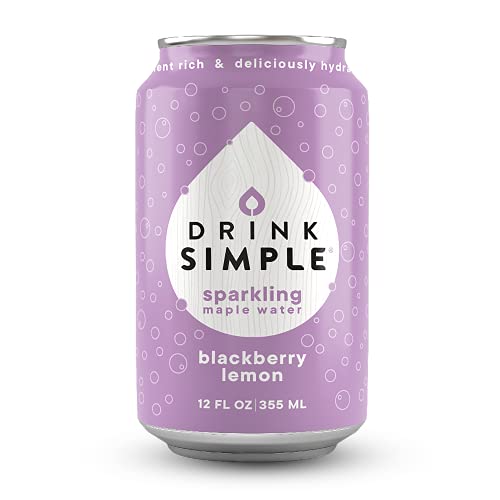 Drink Simple Sparkling Maple Water, Electrolyte Hydration Drink with