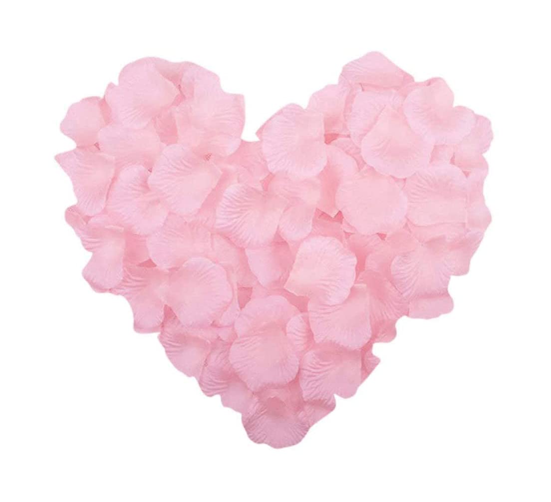 2000pcs Light Pink Silk Rose Petals Mother’S Day Wedding Confetti Anniversary Table Decorations Christening Flowers Scatter