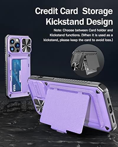 Vihibii for iPhone 14 Pro Max Case, Wallet Case with Card Holder