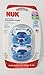 2 Nuk Orthodontic Pacifiers 6-18 Mo Boy ELEPHANT/Geometric Design (1 Package with 2 Pacifiers)
