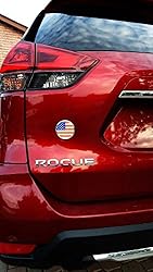 Black Widow Flag 2.75" Car Chrome Round Emblem