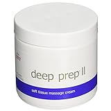 Rolyan Deep Prep II Cream, Professional Massage Cream with Coconut Oil, Beeswax-Free, Long Lasting Creme with Waxy Feel for Relaxing Full Body Massage and Pain Relief, 15 Ounce Jar