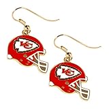 Sports Team Kansas City Chiefs J Hook Dangle Logo Earring Set