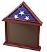 DECOMIL - Certificate and Document Holder with 3x5 Flag Display Case, Mango Finish