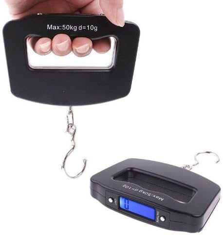 50kg/10g Portable LCD Digital Fish Hanging Luggage Weight Electronic Hook Scale