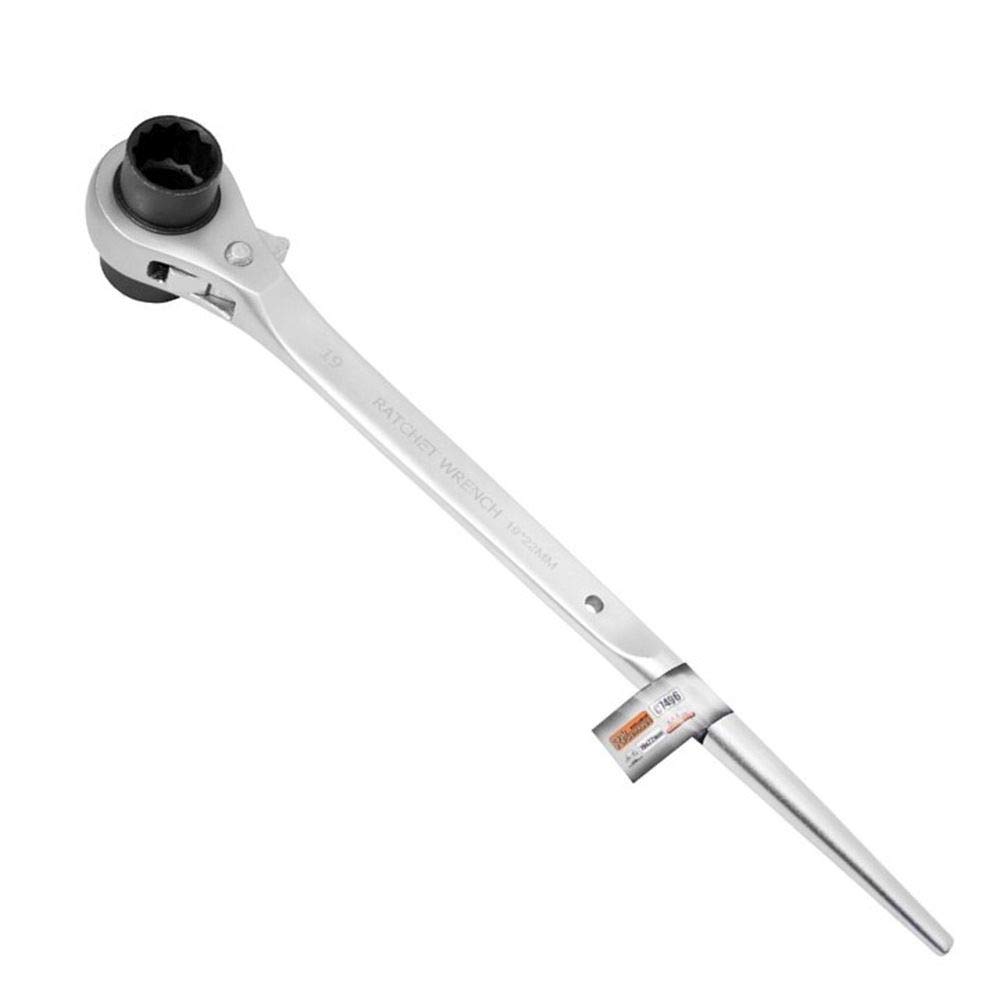 Scaffolding Ratchet 19/22 Scaffolding Ratchet Wrench Double Nut Cr-V Ratchet