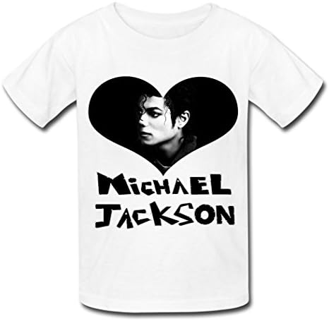 ZCNS fashion kid's Michael Jackson 2016 T shirt for kids White S
