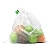 Simply Green Solutions Reusable Mesh Polyester Produce Bags - White, Set of 5