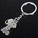 Creative Snoopy shape couple metal keychain/key ring 1pair